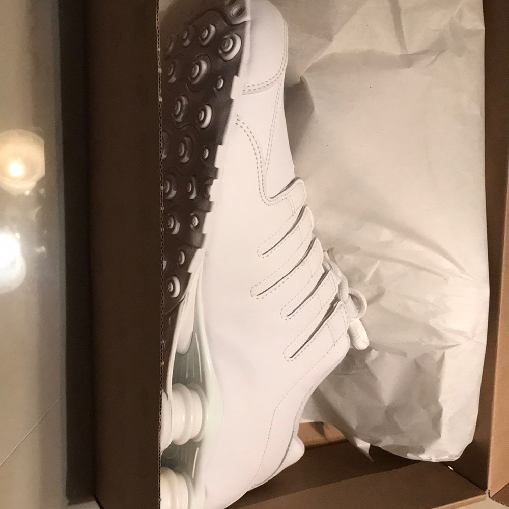 Nike white shocks